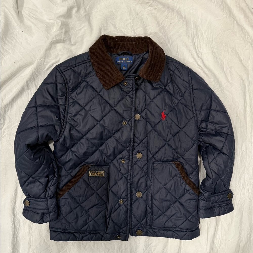Ralph Lauren Diamond-Quilted Jacket  - size 6